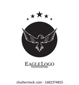 Eagle icon logo design vector template