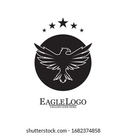 Eagle icon logo design vector template