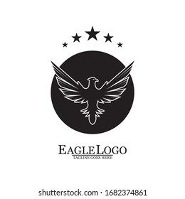 Eagle icon logo design vector template