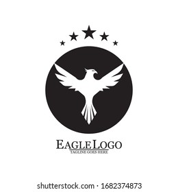 Eagle icon logo design vector template