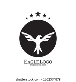 Eagle icon logo design vector template