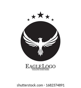 Eagle icon logo design vector template