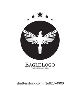 Eagle icon logo design vector template