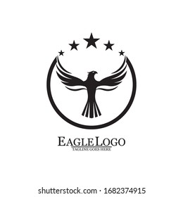 Eagle icon logo design vector template