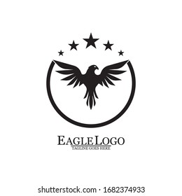 Eagle icon logo design vector template