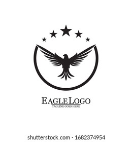 Eagle icon logo design vector template