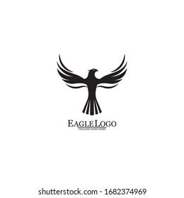 Eagle icon logo design vector template