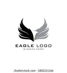 Eagle icon logo design vector template