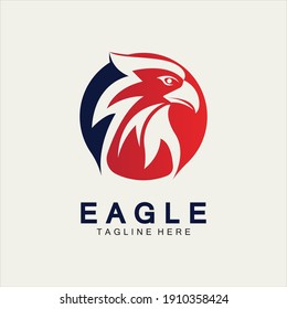 Eagle icon logo design vector template