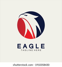 Plantilla vectorial de diseño de logotipo de iconos de águila