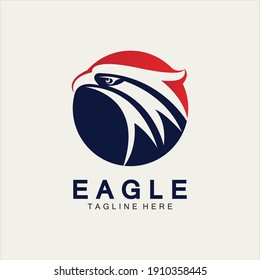 Eagle icon logo design vector template