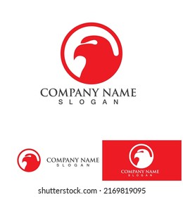 Plantilla vectorial de diseño de logotipo de iconos de águila