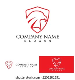 Eagle icon logo design vector template