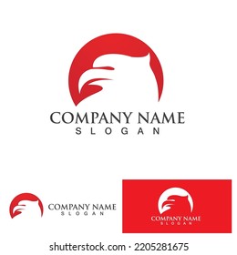 Eagle icon logo design vector template