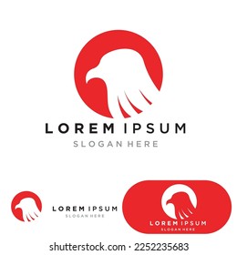 Eagle icon logo design vector template