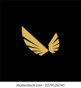 eagle icon logo illustration Design in trendy modern negative space