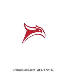 Ícone de águia logotipo ilustração design

