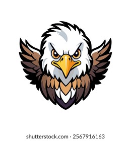 Eagle icon, Eagle logo, Eagle icon isolated black on white background