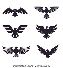 Eagle icon logo on a white background