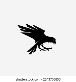 eagle icon on white background