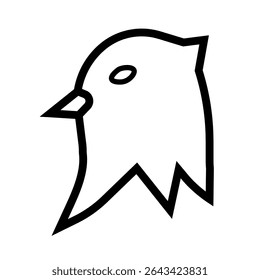 eagle icon on white background