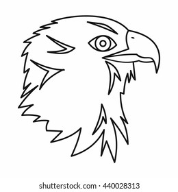 Eagle icon, outline style