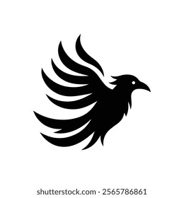 Eagle icon silhouette illustration isolated