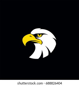 Eagle icon. Symbol of eagle hawk predator for sport team mascot.