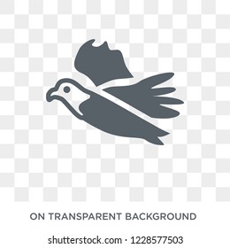 Eagle icon. Trendy flat vector Eagle icon on transparent background from animals collection. 