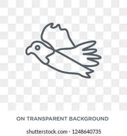 Eagle icon. Trendy flat vector Eagle icon on transparent background from animals collection. High quality filled Eagle symbol use for web and mobile