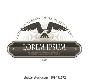 Eagle icon. Vector format