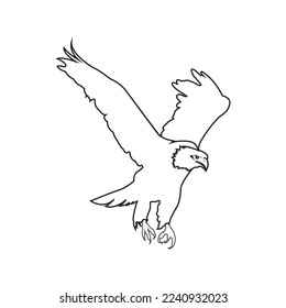 Eagle icon vector illustration template logo design