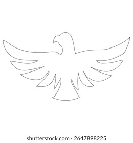 Eagle icon vector silhouette illustration