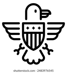 Eagle icon for web, app, infographic, etc