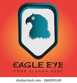 Eagle illustration for defense sheild logo