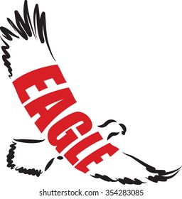 EAGLE ILLUSTRATION LETTERING 1