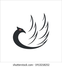 eagle illustration logo creative design vector