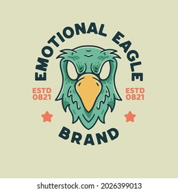 Eagle Illustration Retro style For t-shirt