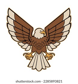 eagle illustration suitable for logo or t shirt design
