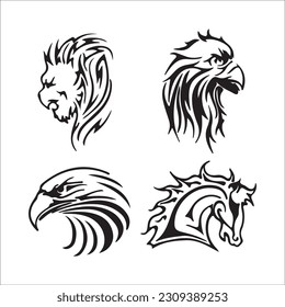 eagle illustration symbol. eagle silhouette. eagle flying, black eagle image 