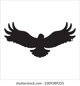 eagle illustration symbol. eagle silhouette. eagle flying, black eagle image 