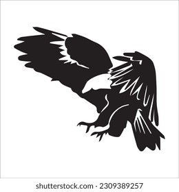 eagle illustration symbol. eagle silhouette. eagle flying, black eagle image 