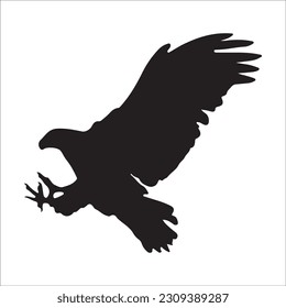 eagle illustration symbol. eagle silhouette. eagle flying, black eagle image 