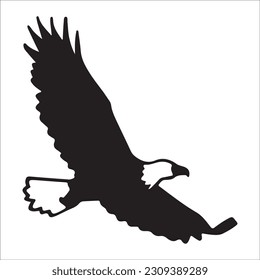 eagle illustration symbol. eagle silhouette. eagle flying, black eagle image 