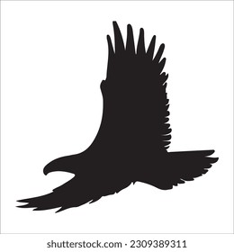 eagle illustration symbol. eagle silhouette. eagle flying, black eagle image 