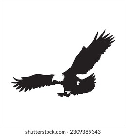 eagle illustration symbol. eagle silhouette. eagle flying, black eagle image 