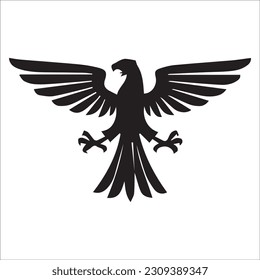 eagle illustration symbol. eagle silhouette. eagle flying, black eagle image 