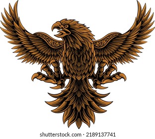 eagle illustration vector design that you can make as an icon element or logo