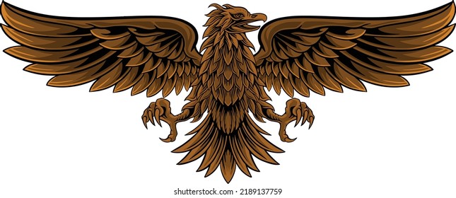 eagle illustration vector design that you can make as an icon element or logo