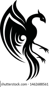 Eagle illustrations isolated on black background. Vector illustration